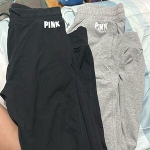 Pink jogger pants